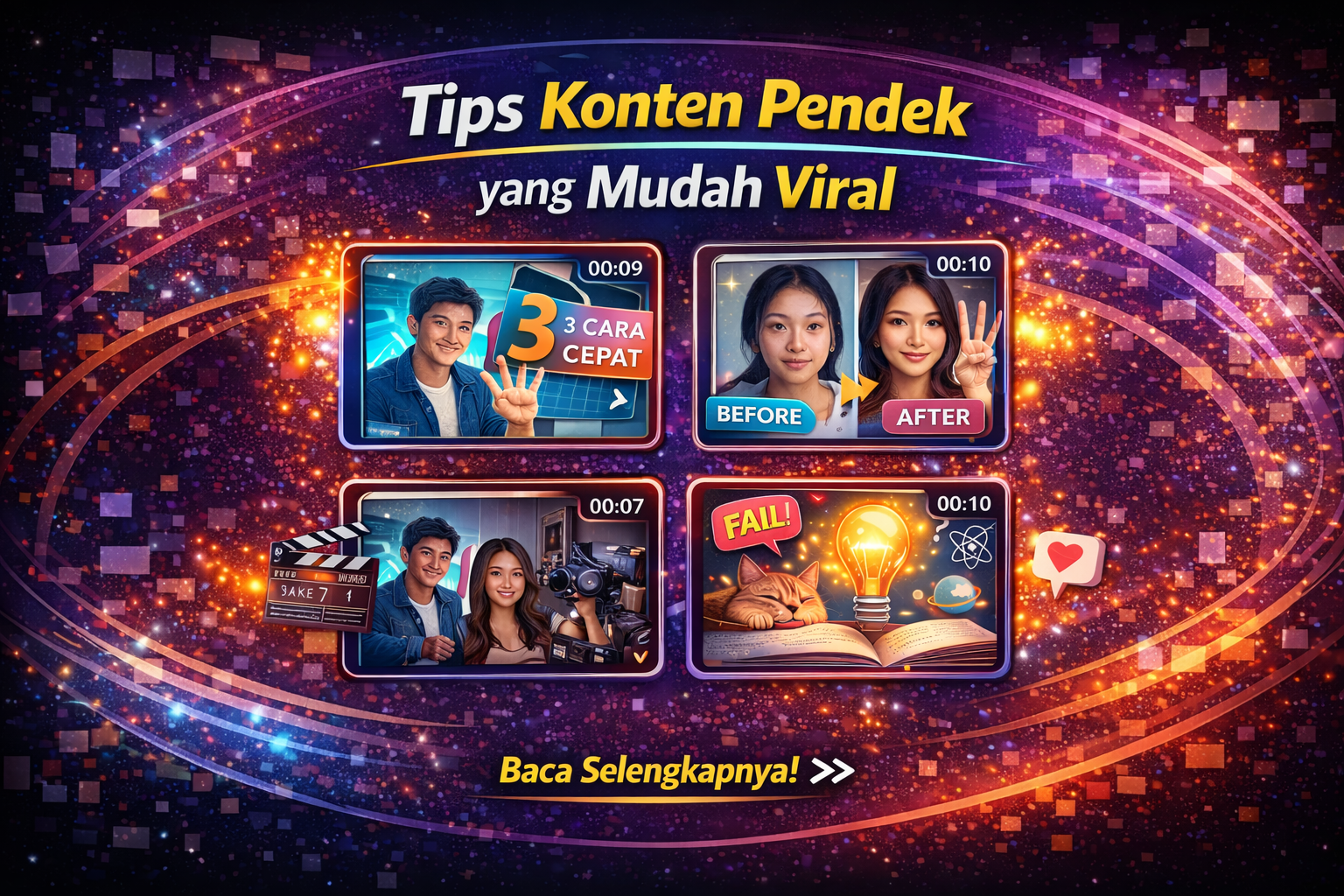 Tips Konten Pendek yang Mudah Viral
