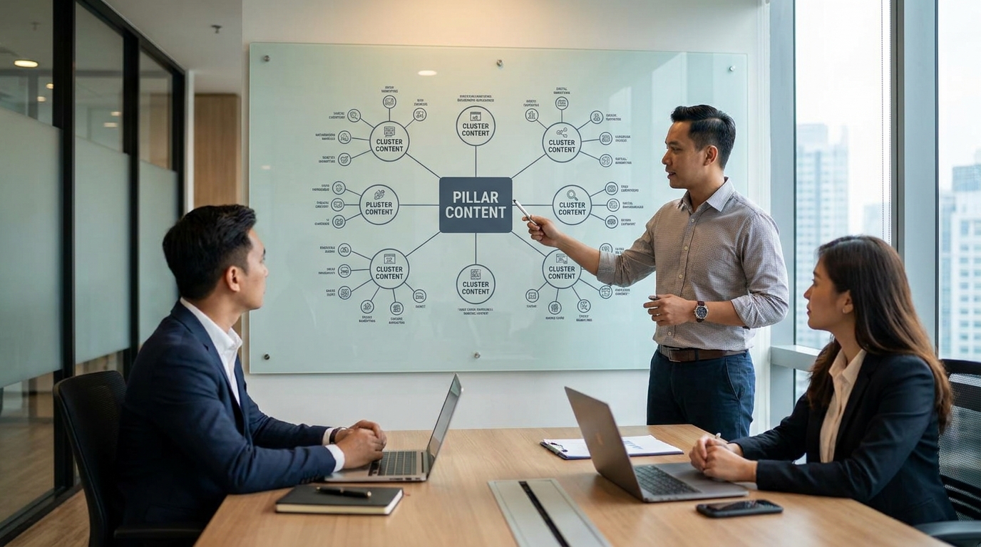 Strategi Pillar-Cluster: Arsitektur Konten Juara SEO 2024